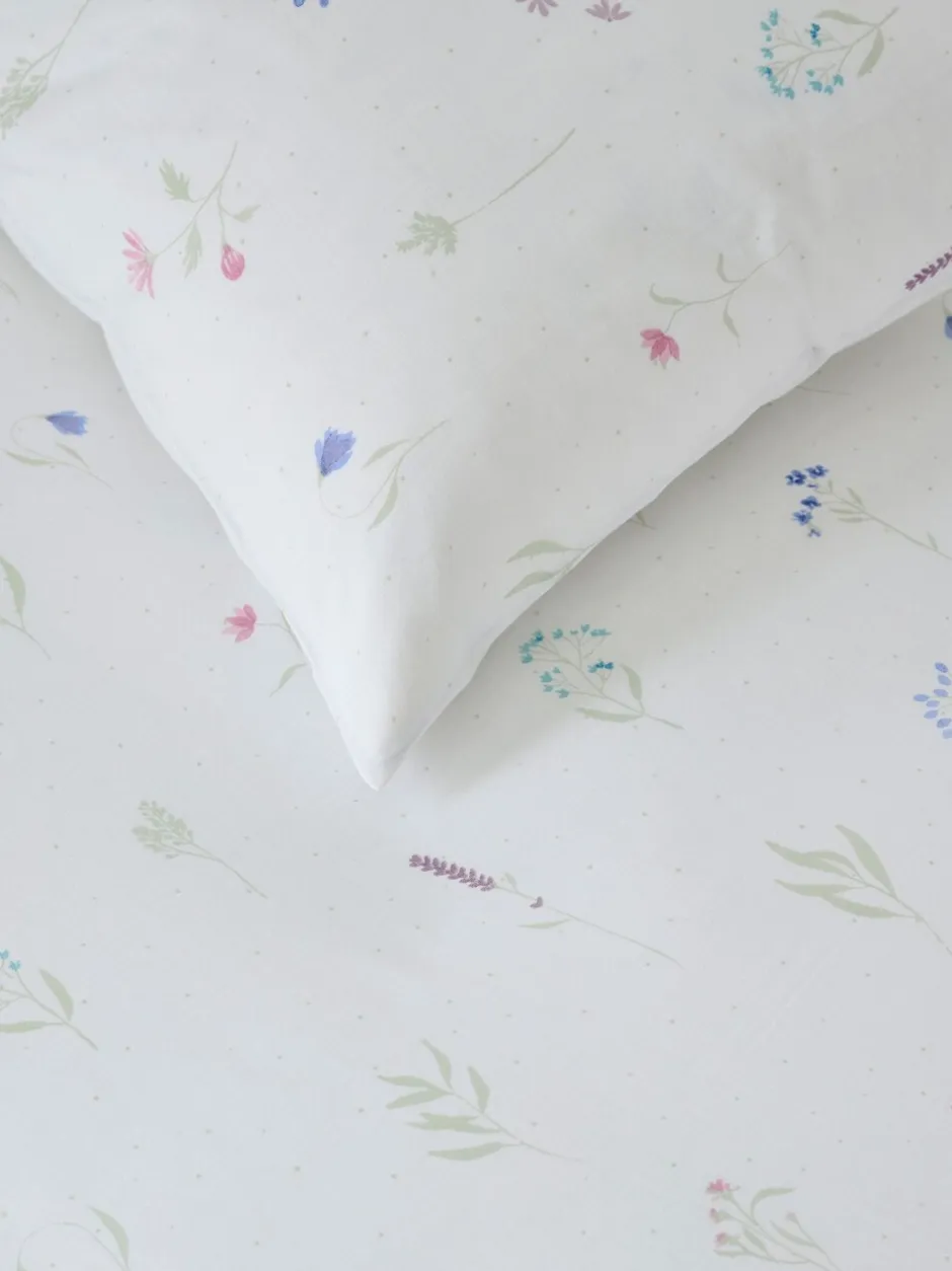 Beddenlakens En Kussenslopen|Next Bloemenprint 100% katoenen hoeslaken en kussensloop set