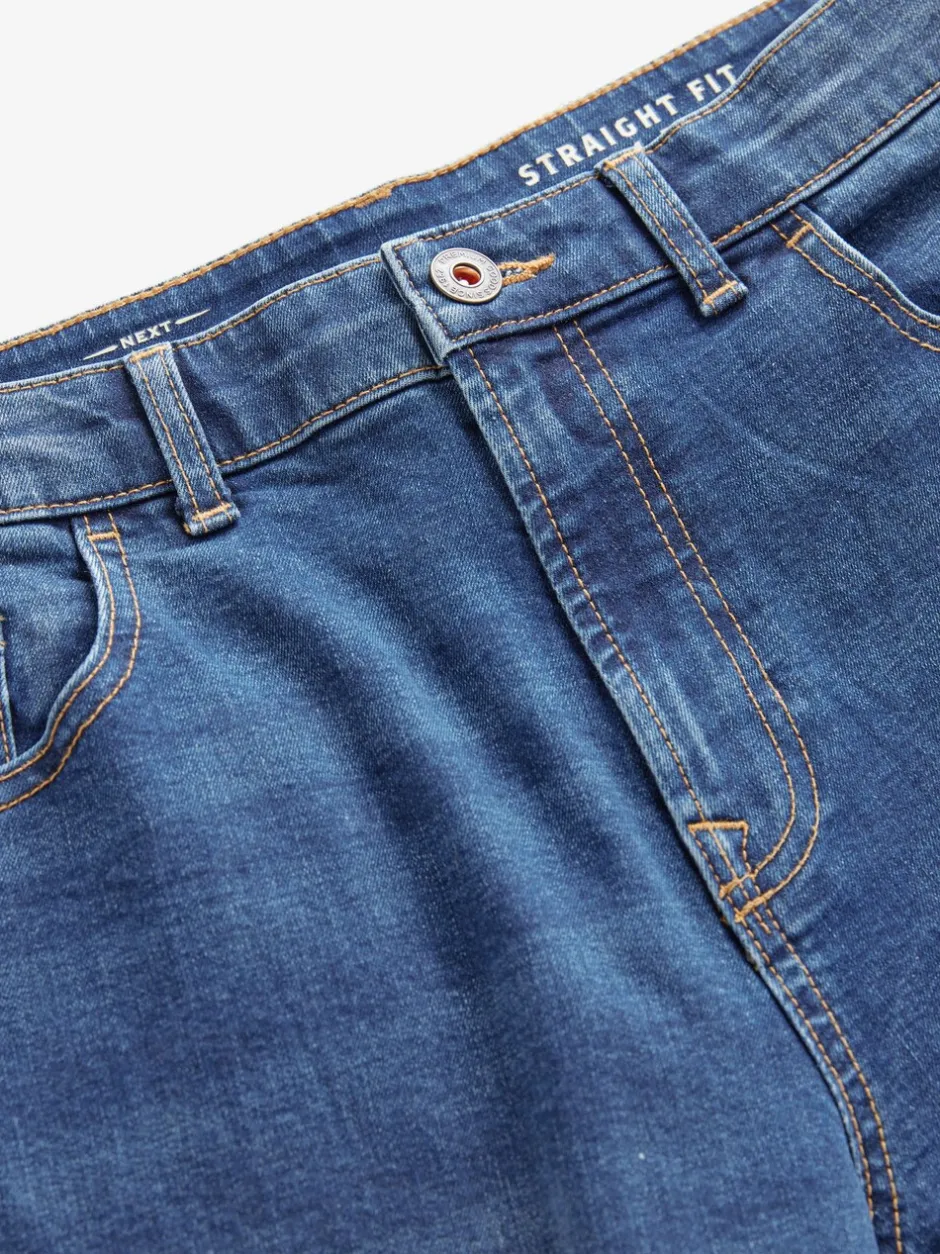 Jeans|Next Blue Authentic - Rechte, klassieke jeans met stretch