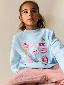Sweaters En Hoody´S*Next - Sweatshirt (3 - 16 jr) Blue Beaded Cake