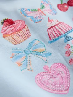 Sweaters En Hoody´S*Next - Sweatshirt (3 - 16 jr) Blue Beaded Cake