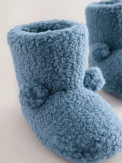 Pantoffels*Next Blue Borg - Cosy Bear Slipper Boots