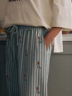 Pyjama's|Alle Nacht- En Loungekleding|Next Blue Charlie The Cockapoo - Tricot pyjama met korte mouwen