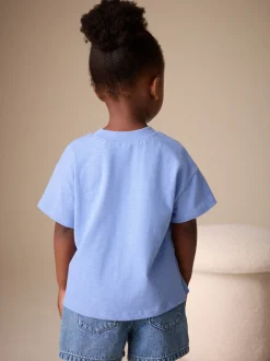 Tops|T-Shirts|Next - Short Sleeve Embroidered T-Shirt (3mths-7yrs) Blue Cupcake