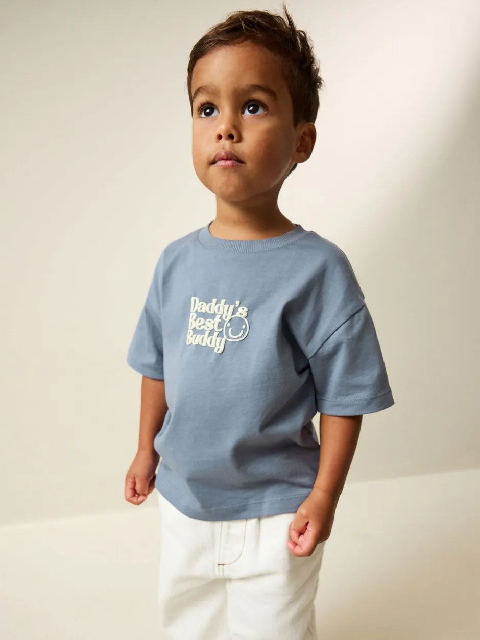 Tops|T-Shirts*Next Blue Daddy's Best Buddy - Short Sleeve Small Graphic T-Shirt (3mths-7yrs)