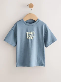 Tops|T-Shirts*Next Blue Daddy's Best Buddy - Short Sleeve Small Graphic T-Shirt (3mths-7yrs)