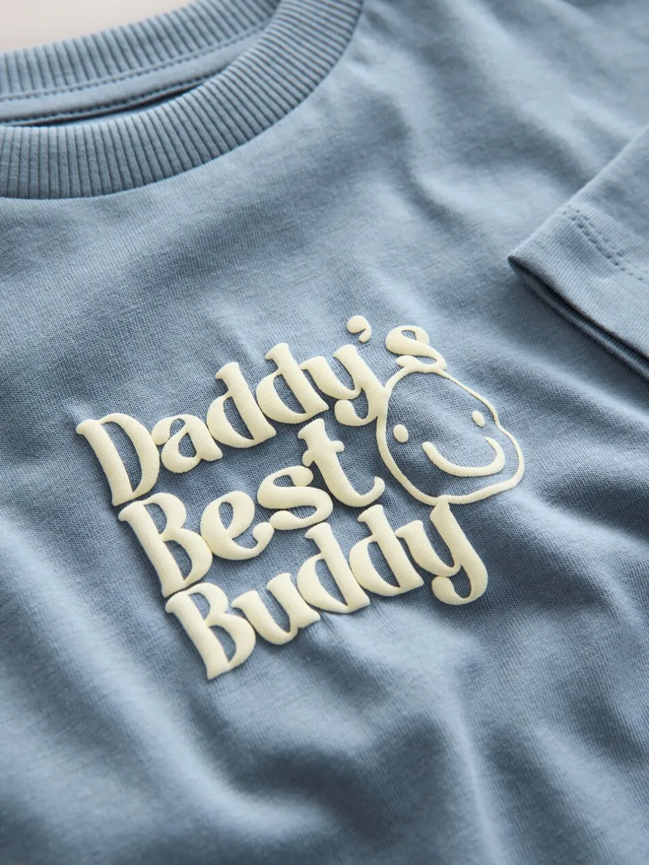 Tops|T-Shirts*Next Blue Daddy's Best Buddy - Short Sleeve Small Graphic T-Shirt (3mths-7yrs)