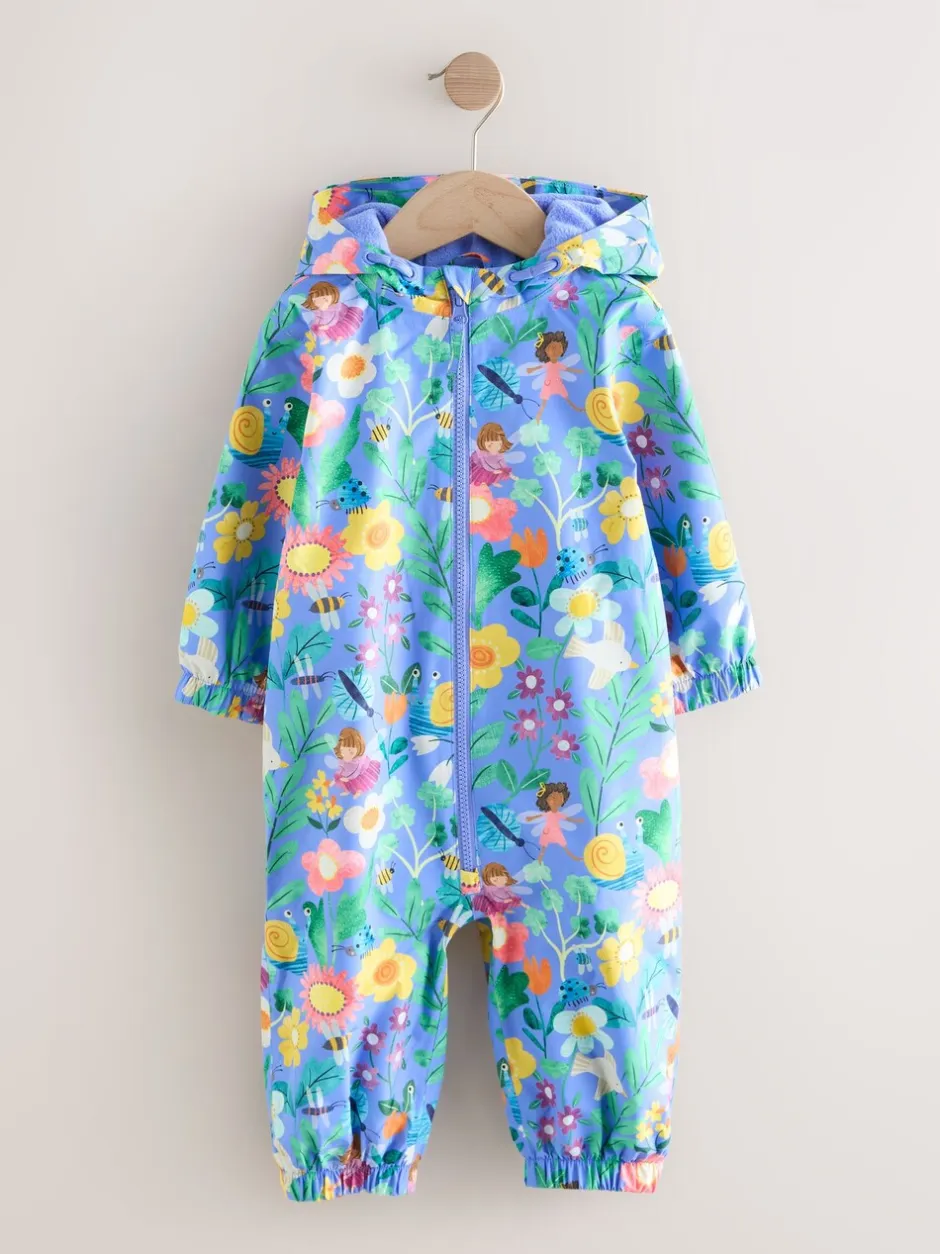 Jassen, Jacks En Kinderwagenpakjes|Jassen En Jacks*Next - Waterbestendig regenpak met print (6 mnd-7 jr) Blue Fairy Character