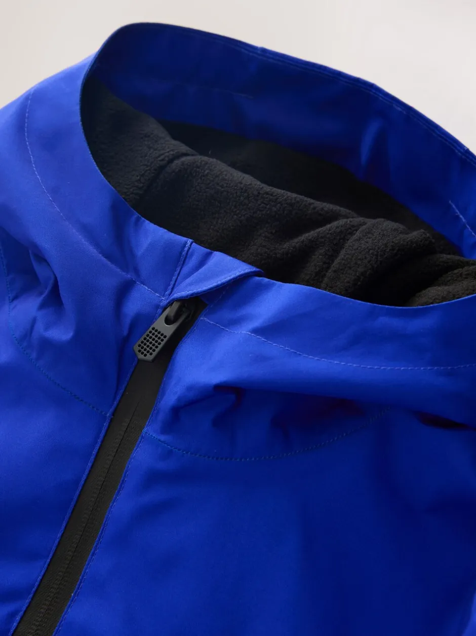 Jassen En Jacks*Next Blue Lightning Print - Waterdichte jas met fleece voering en capuchon (3-17jr)