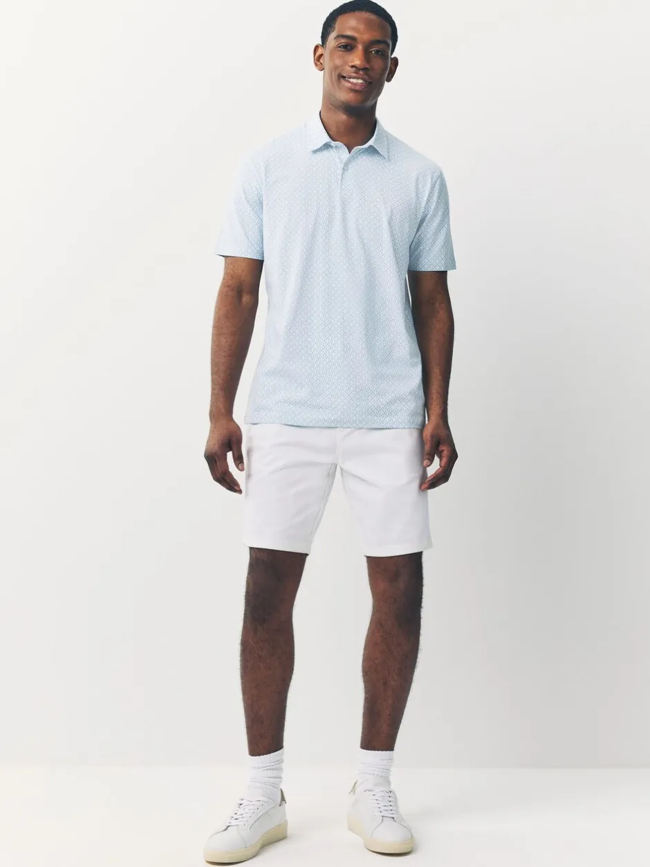 Poloshirts|Next Blue marineblauw met geometrisch motief - Set van 3 jersey poloshirts met korte mouwen