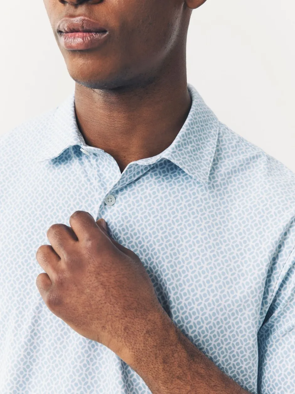 Poloshirts|Next Blue marineblauw met geometrisch motief - Set van 3 jersey poloshirts met korte mouwen