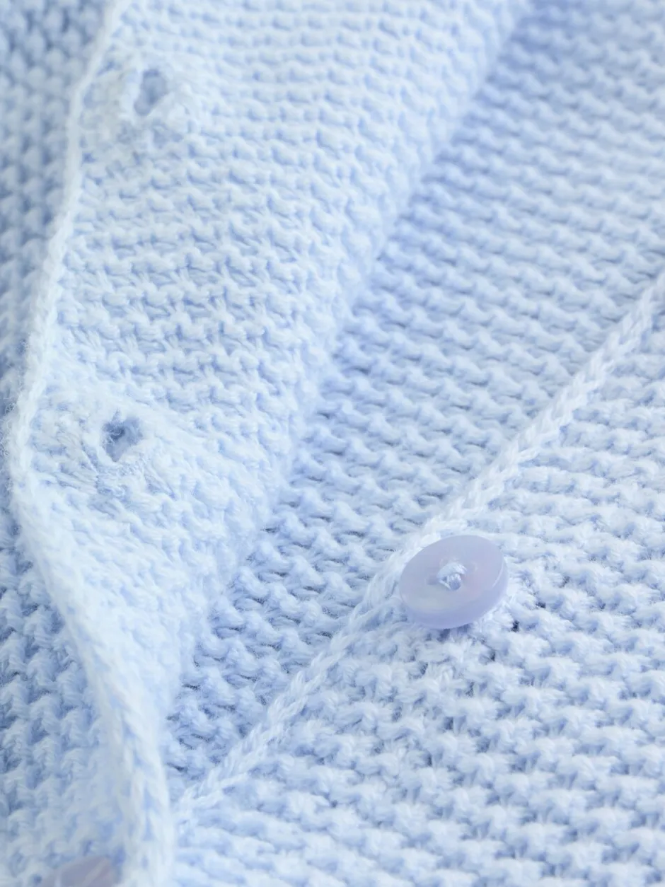 Gebreide Kleding*Next Blue Peplum - Gebreid babyvest (0 mnd- 2 jr)