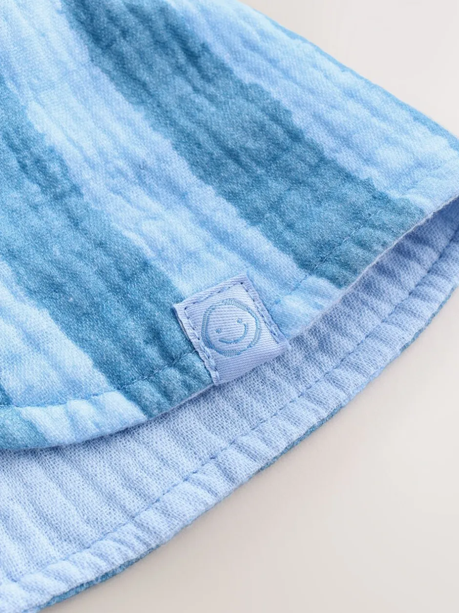 Mutsjes En Antikrabwantjes|Mutsen, Handschoenen En Sjaals|Next Blue Tonal Stripe - Legionnaire Baby Summer Hat (0mths-2yrs)