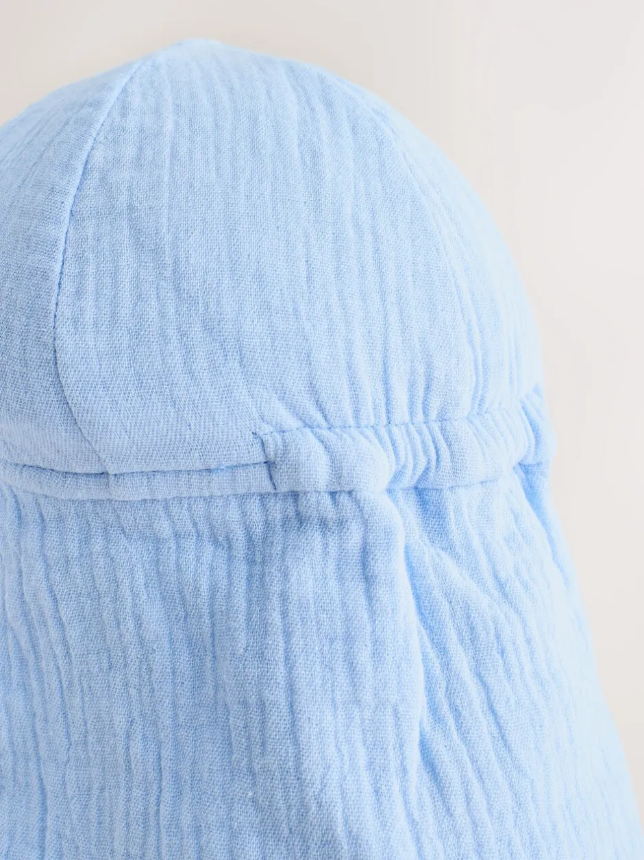 Mutsjes En Antikrabwantjes|Mutsen, Handschoenen En Sjaals|Next Blue Tonal Stripe - Legionnaire Baby Summer Hat (0mths-2yrs)