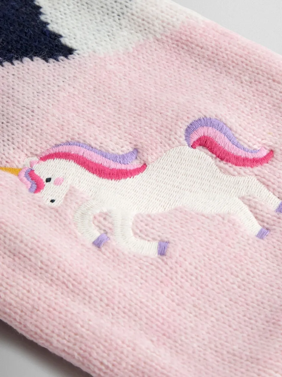 Mutsjes En Antikrabwantjes|Mutsen, Handschoenen En Sjaals|Jojo Maman Bébé - Scarf Blue Unicorn Fairy
