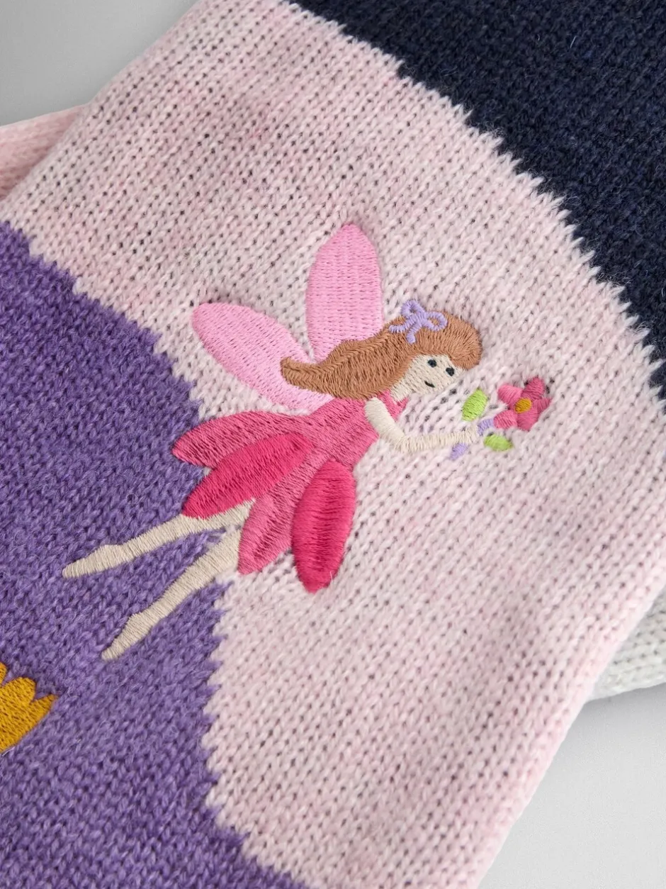 Mutsjes En Antikrabwantjes|Mutsen, Handschoenen En Sjaals|Jojo Maman Bébé - Scarf Blue Unicorn Fairy