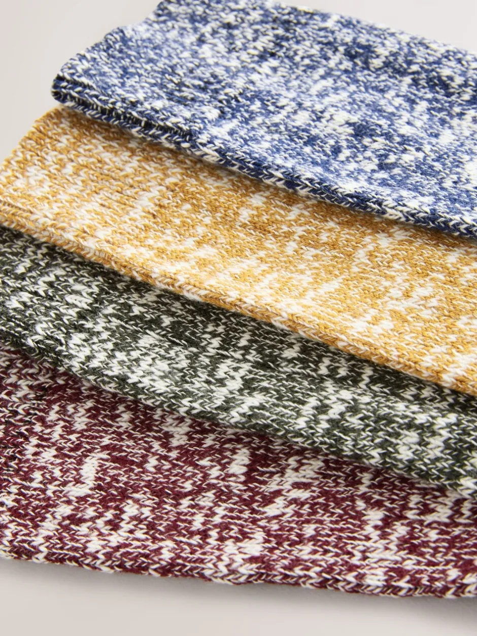 Sokken|Sokken|Next - Set van 4 paar dikke sokken Blue/Green/Red/Yellow Twisted
