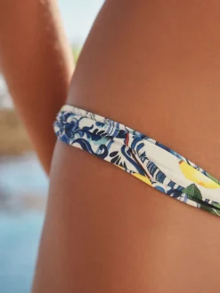 Badkleding*Next - Bikinibroekjes Blue/White Porcelain Sardine Print