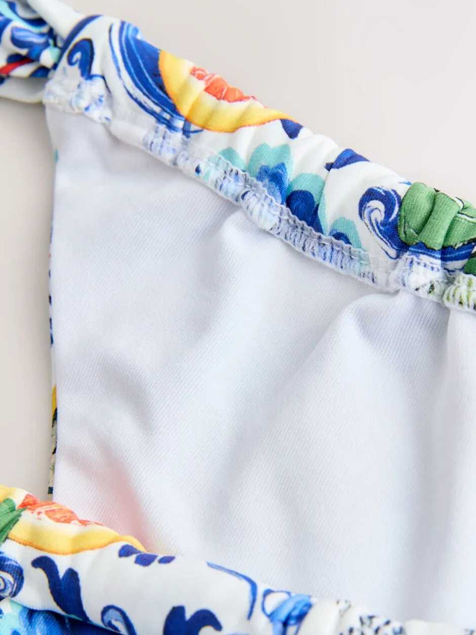Badkleding*Next - Bikinibroekjes Blue/White Porcelain Sardine Print
