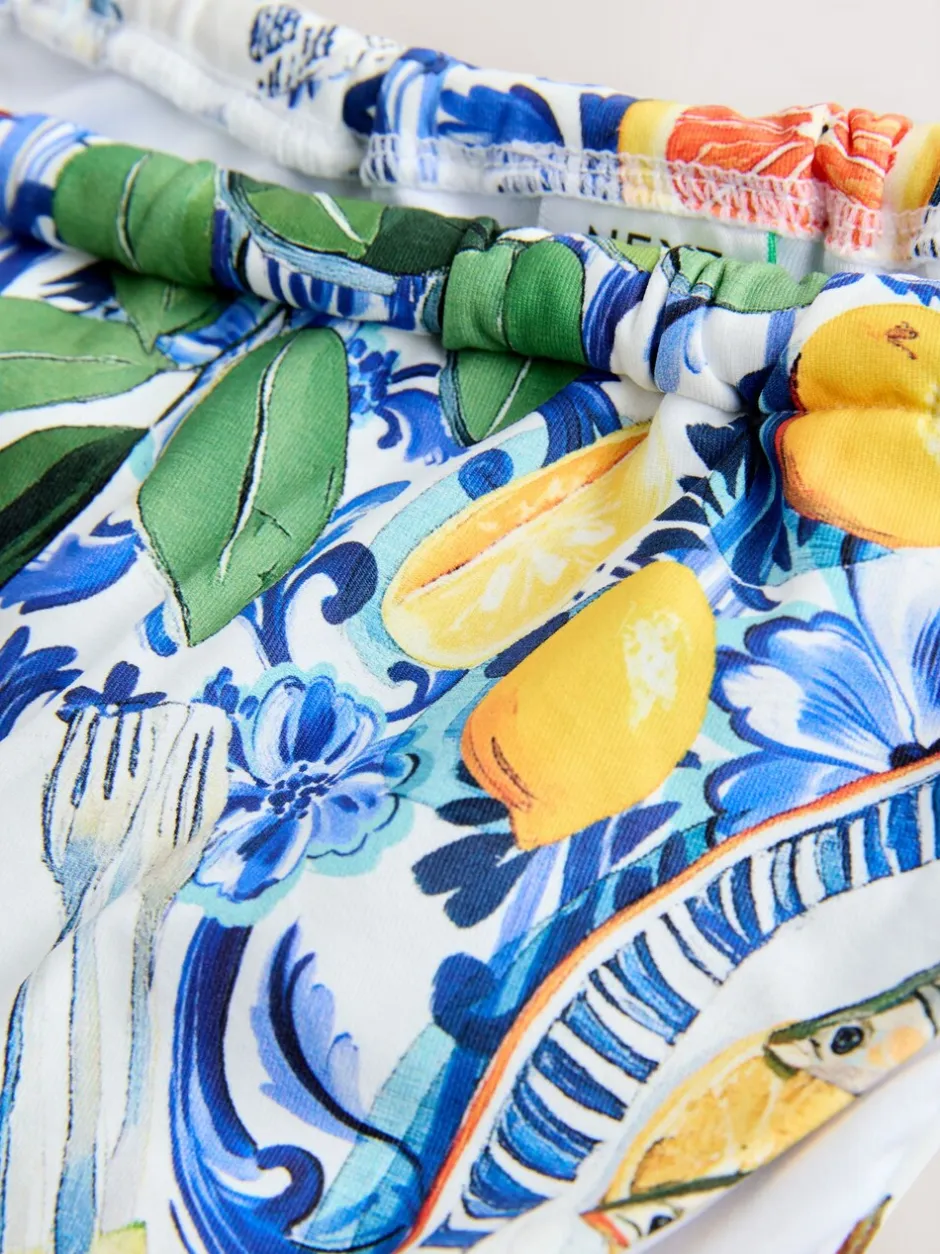 Badkleding*Next - Bikinibroekjes Blue/White Porcelain Sardine Print