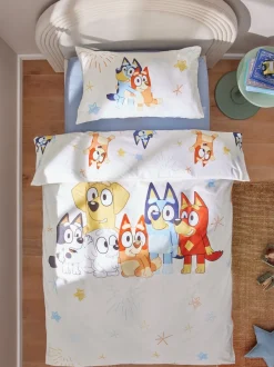 Beddengoedsets En Dekbedovertrekken|Next Bluey en Friends 100% katoenen dekbedovertrek- en kussensloopset