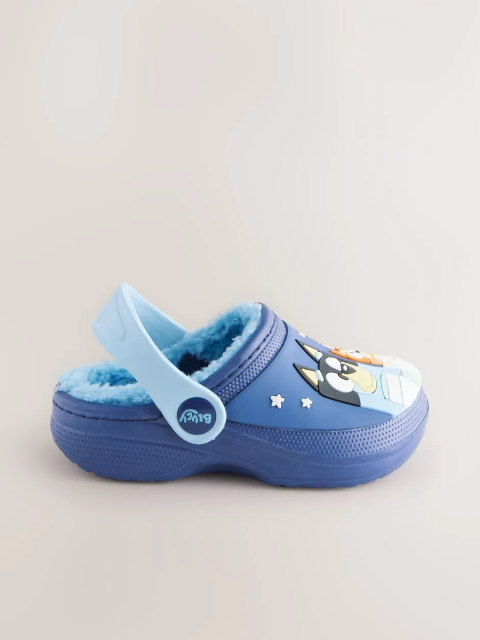 Pantoffels|Next Bluey Navy - Gevoerde pantoffelklompen