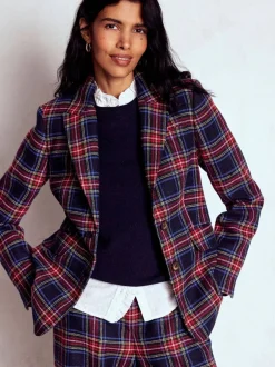Kostuums En Werkkleding|Boden Stamford Wool-Blend Check Blazer