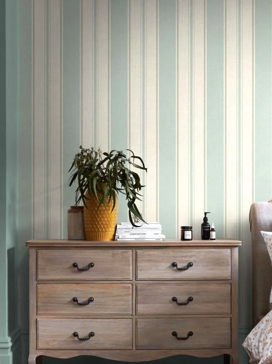 Behang*Next Bold Country Strepen 10M behang Blauw
