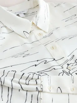 Blouses En Overhemden|Tops En T-Shirts|Next - Overhemd met lange mouwen Bootprint