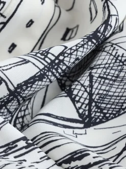 Blouses En Overhemden|Tops En T-Shirts|Next - Overhemd met lange mouwen Bootprint