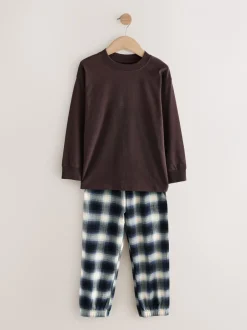 Pyjama's|Nachtkleding En Pyjama's*Next - Verpakking van 3 geweven geruite pyjama's (3-16 jr) Bordeaux Rood/Bruin