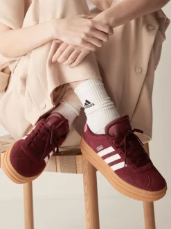 Sneakers|adidas Bordeauxrood - VL Court Bold Lace Junior Trainers