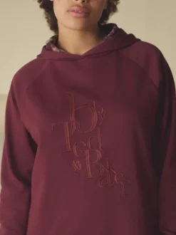 Loungewear|Hoody's En Sweatshirts|B by Ted Baker Bordeauxrood - Longline Hoodie