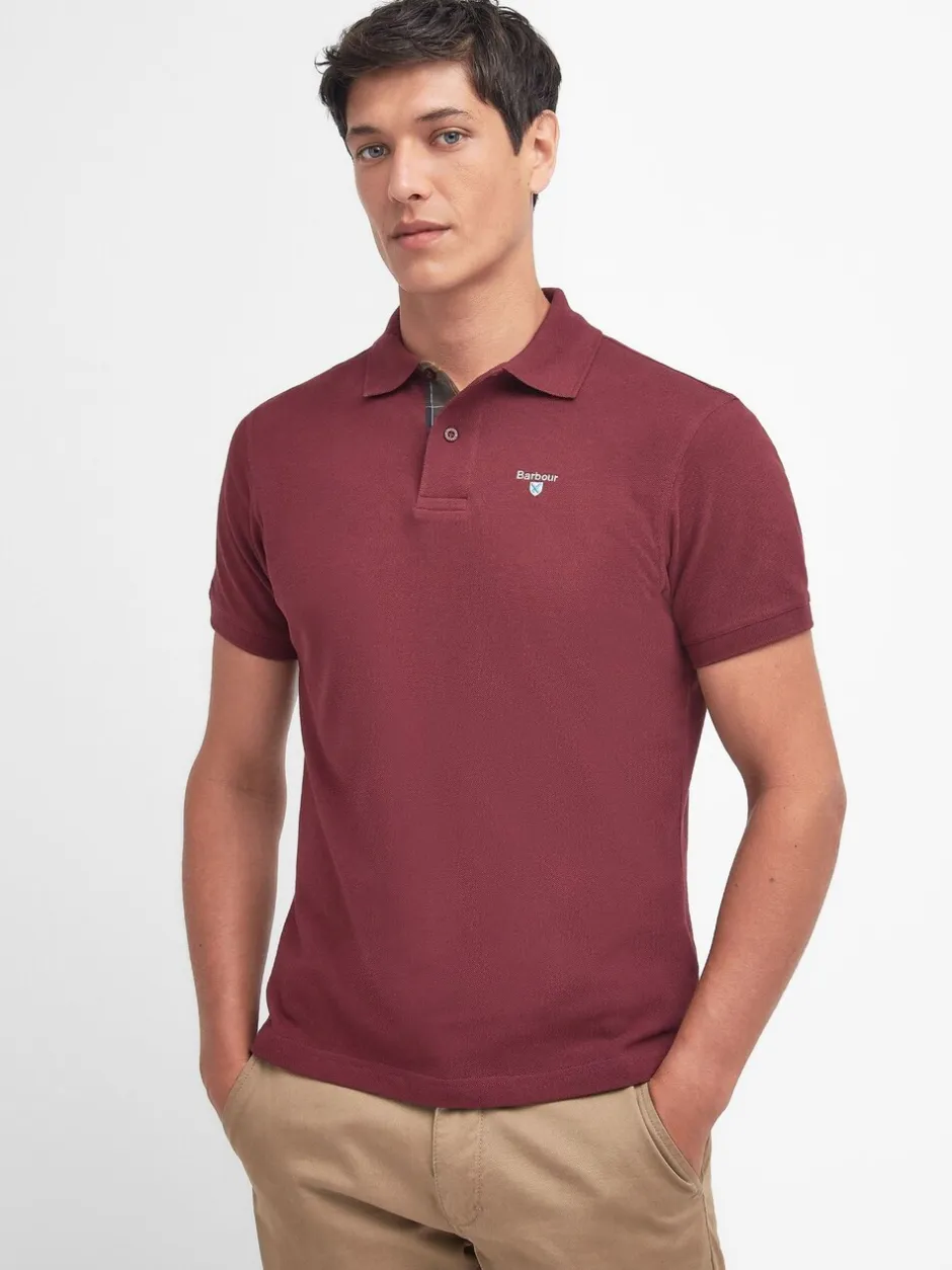 Poloshirts|Barbour Bordeauxrood - ® Classic poloshirt