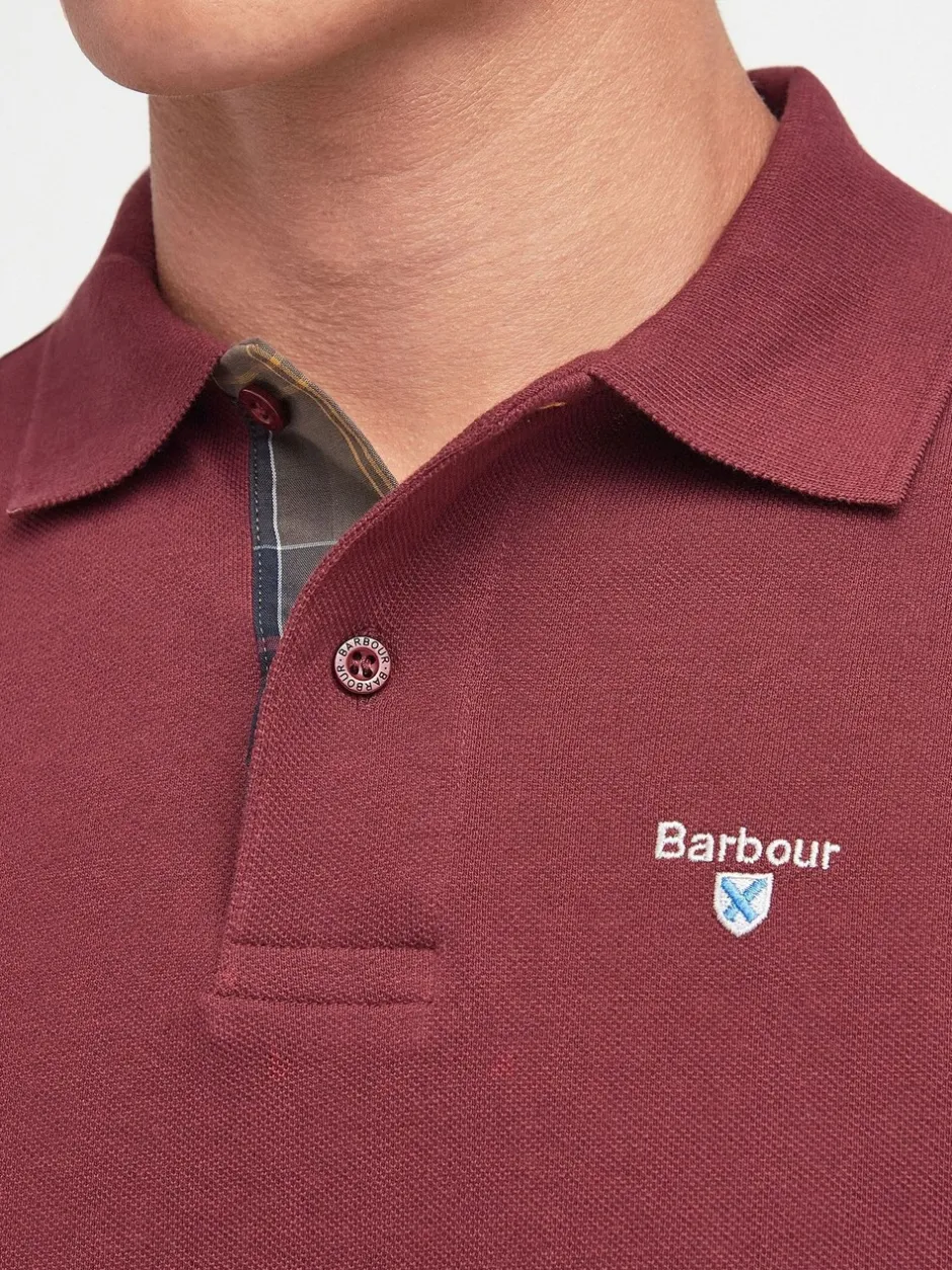 Poloshirts|Barbour Bordeauxrood - ® Classic poloshirt