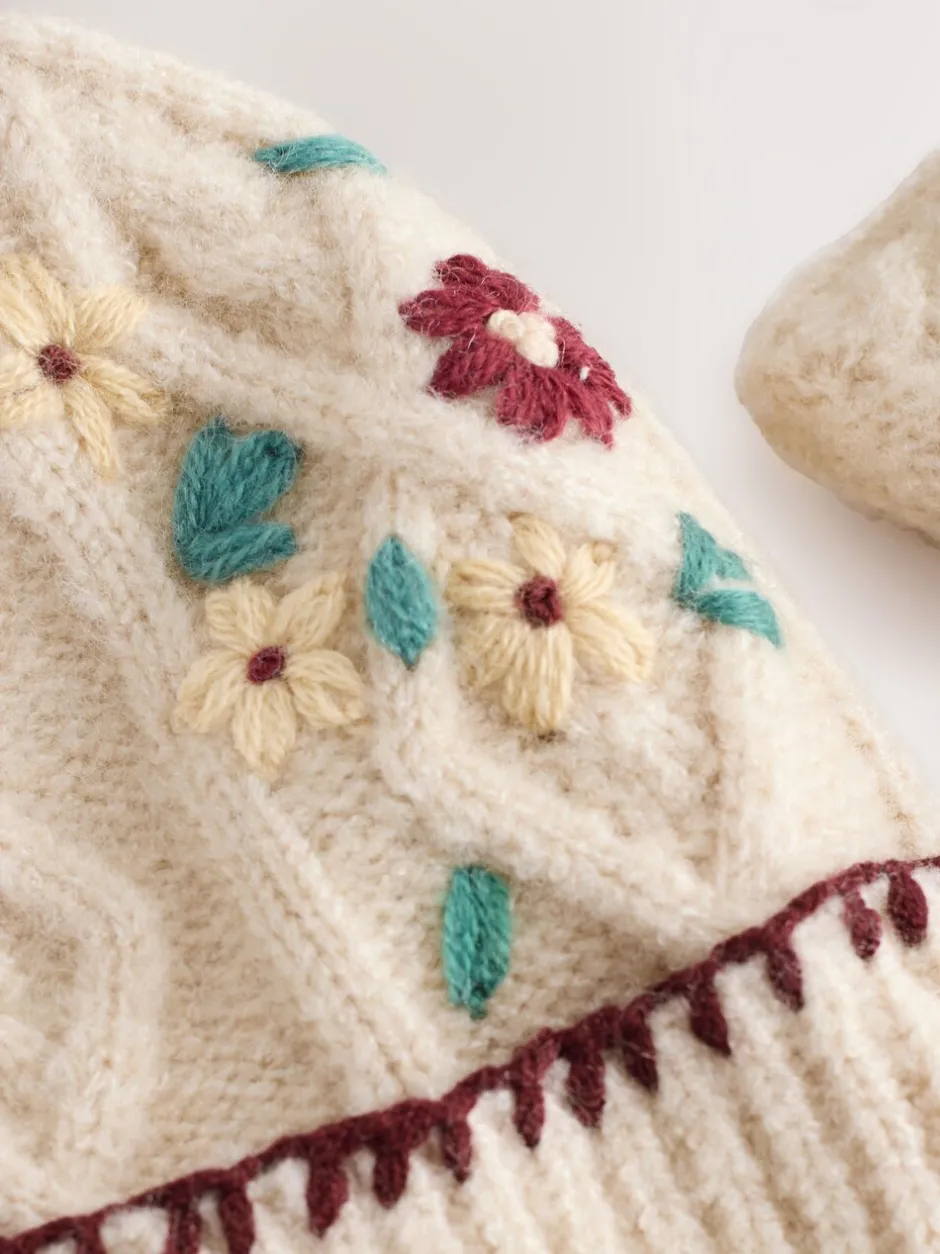 Mutsen, Handschoenen En Sjaals|Next - Beanie And Snoods Set (1-16yrs) (1-16yrs) Bordeauxrood