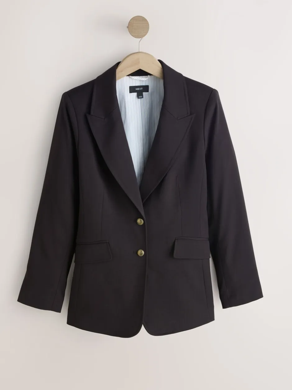 Kostuums En Werkkleding|Next Bordeauxrood - Fitted Single Breasted Blazer