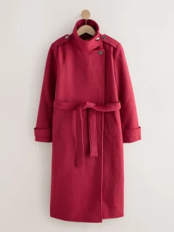 Jassen En Jacks*Next - Formele jas met colkraag Bordeauxrood