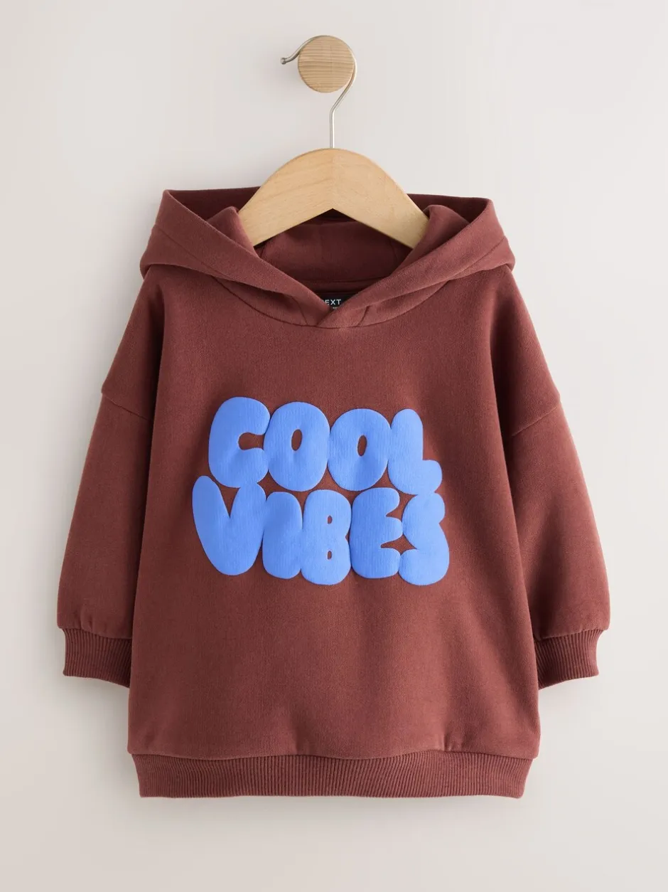 Sweaters En Hoody´S|Next Bordeauxrood - Hoodie met lange mouwen en print (3mnd-7jr)