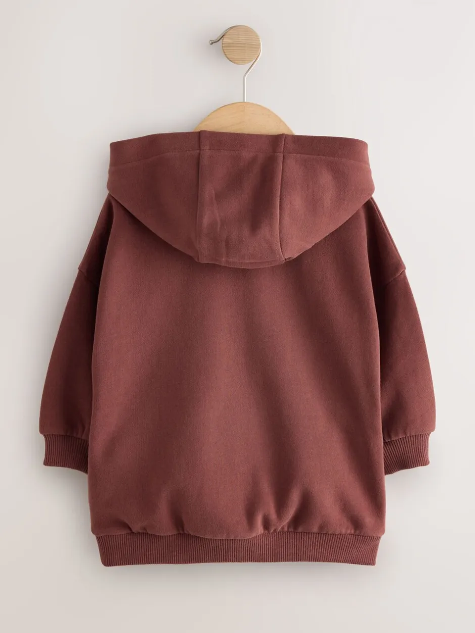 Sweaters En Hoody´S|Next Bordeauxrood - Hoodie met lange mouwen en print (3mnd-7jr)