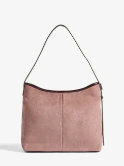Tassen En Portemonnees|Love & Roses - Woven Slouchy Tote Bag Bordeauxrood
