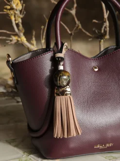 Tassen En Portemonnees|Luella Grey - Red Flo Cross-Body Bag Bordeauxrood