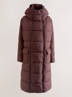 Jassen En Jacks|Moederschap|Next - Maternity Shower Resistant Coat Bordeauxrood