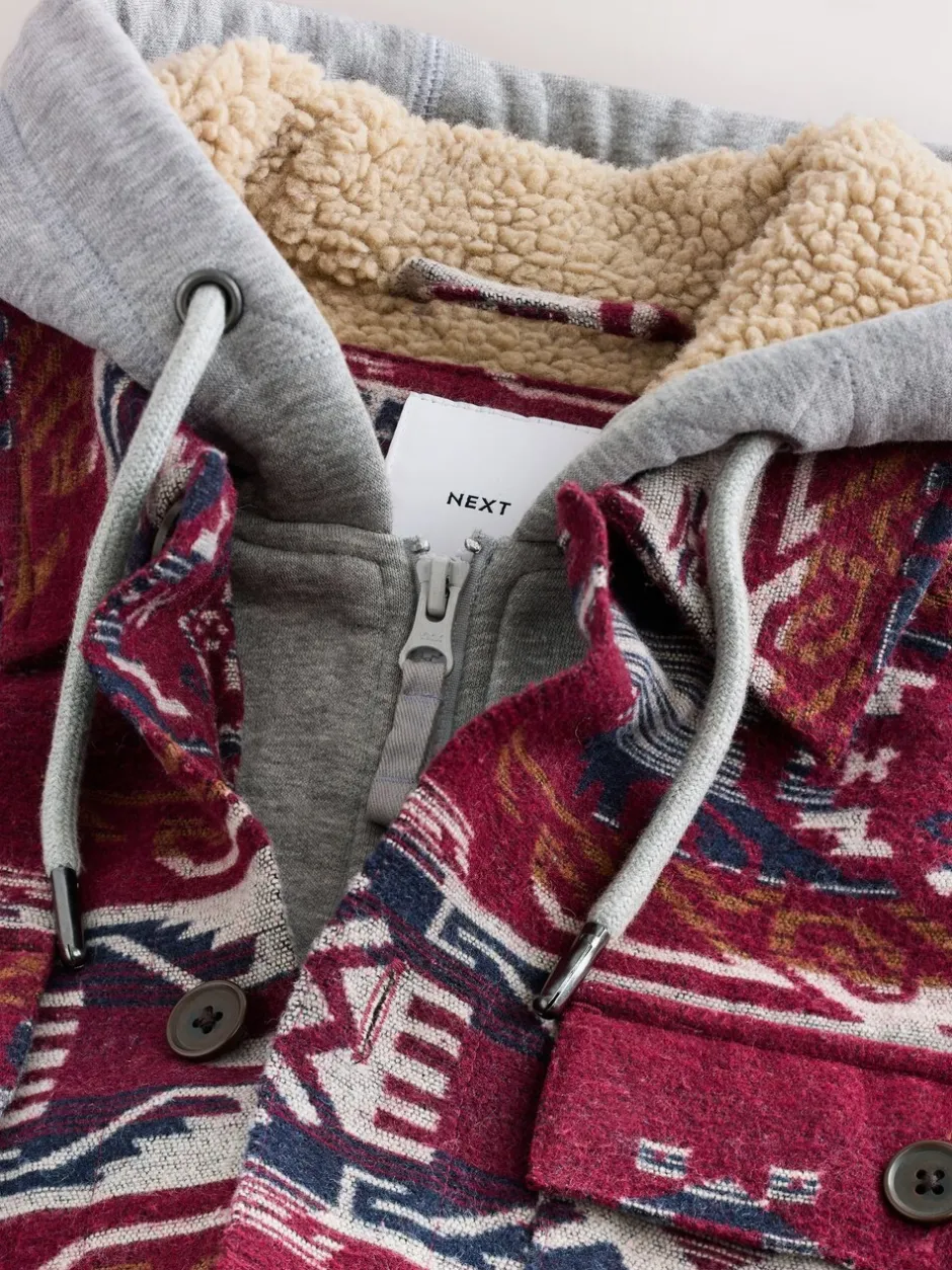Blazers En Business-Jasjes|Next Bordeauxrood - Navajo Style Shacket