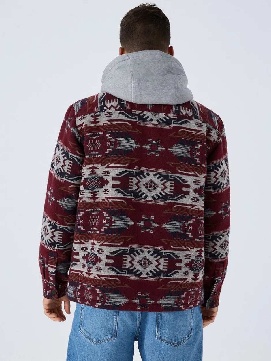 Blazers En Business-Jasjes|Next Bordeauxrood - Navajo Style Shacket