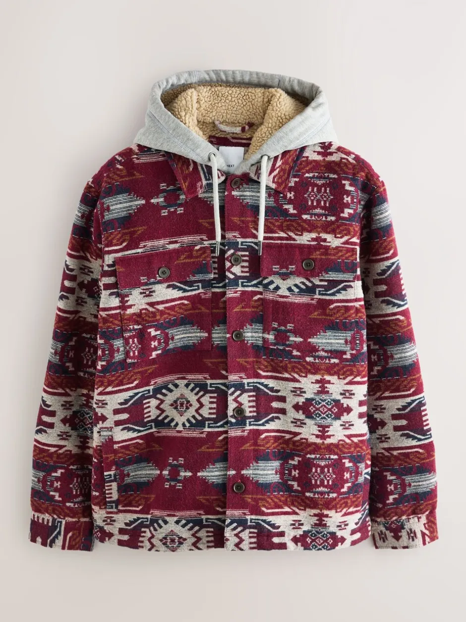 Blazers En Business-Jasjes|Next Bordeauxrood - Navajo Style Shacket