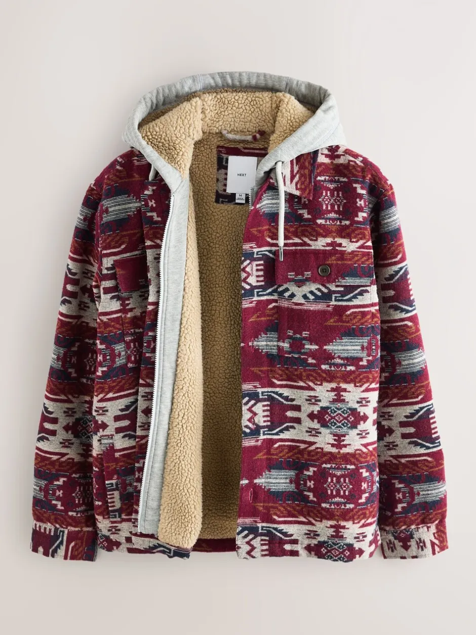 Blazers En Business-Jasjes|Next Bordeauxrood - Navajo Style Shacket