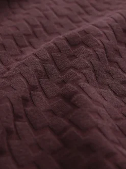 Poloshirts|T-Shirts En Hemden|Next Bordeauxrood - Normale Pasvorm - Net jacquard poloshirt