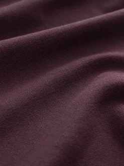 Poloshirts|T-Shirts En Hemden*Next Bordeauxrood - Normale Pasvorm - Piqué poloshirt met korte mouwen