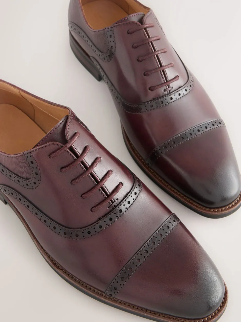 Schoenen|Formele Schoenen*Next - Oxford-schoenen met neusstuk Bordeauxrood