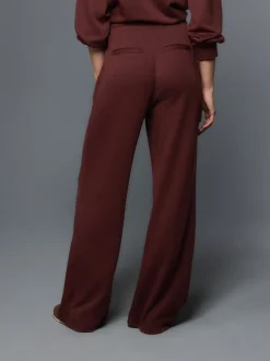 Loungewear|Leggings En Joggingbroeken*Next - Premium jersey joggingbroek met wijde pijpen Bordeauxrood